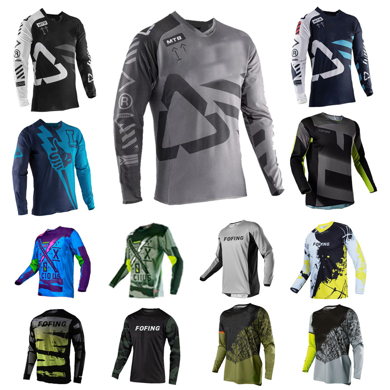 Mountain Biking Jerseys Men - Motocross Mountain Enduro Bike Clothing Bicycle