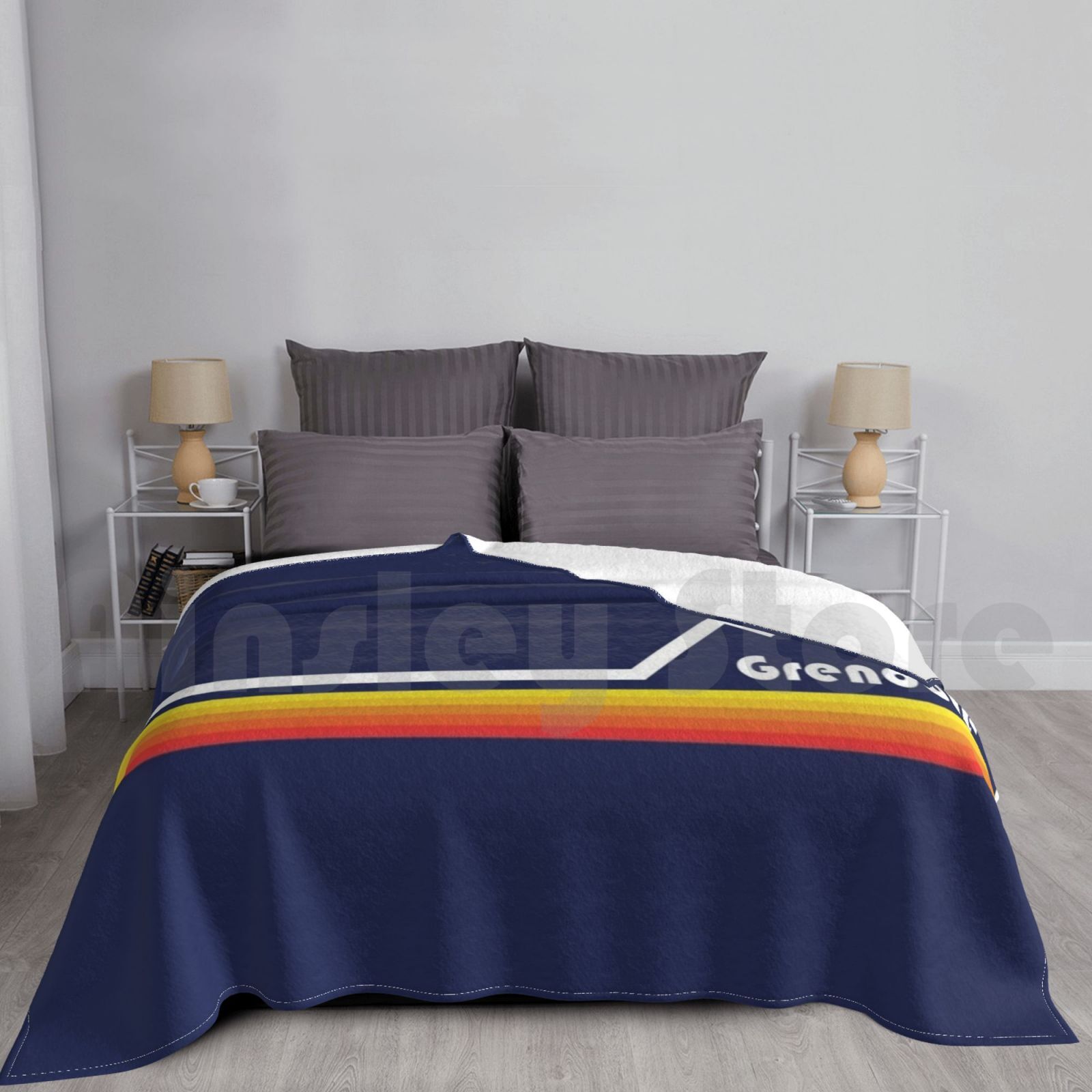 Mountain Biking France - Grenoble , France Blanket For Sofa