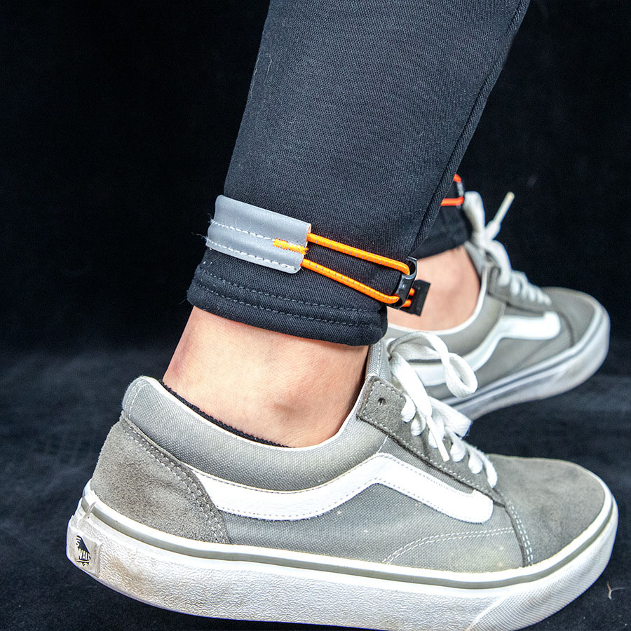 Mountain Biking Pants - Elastic Reflective Cycling Leg Strap Adjustable