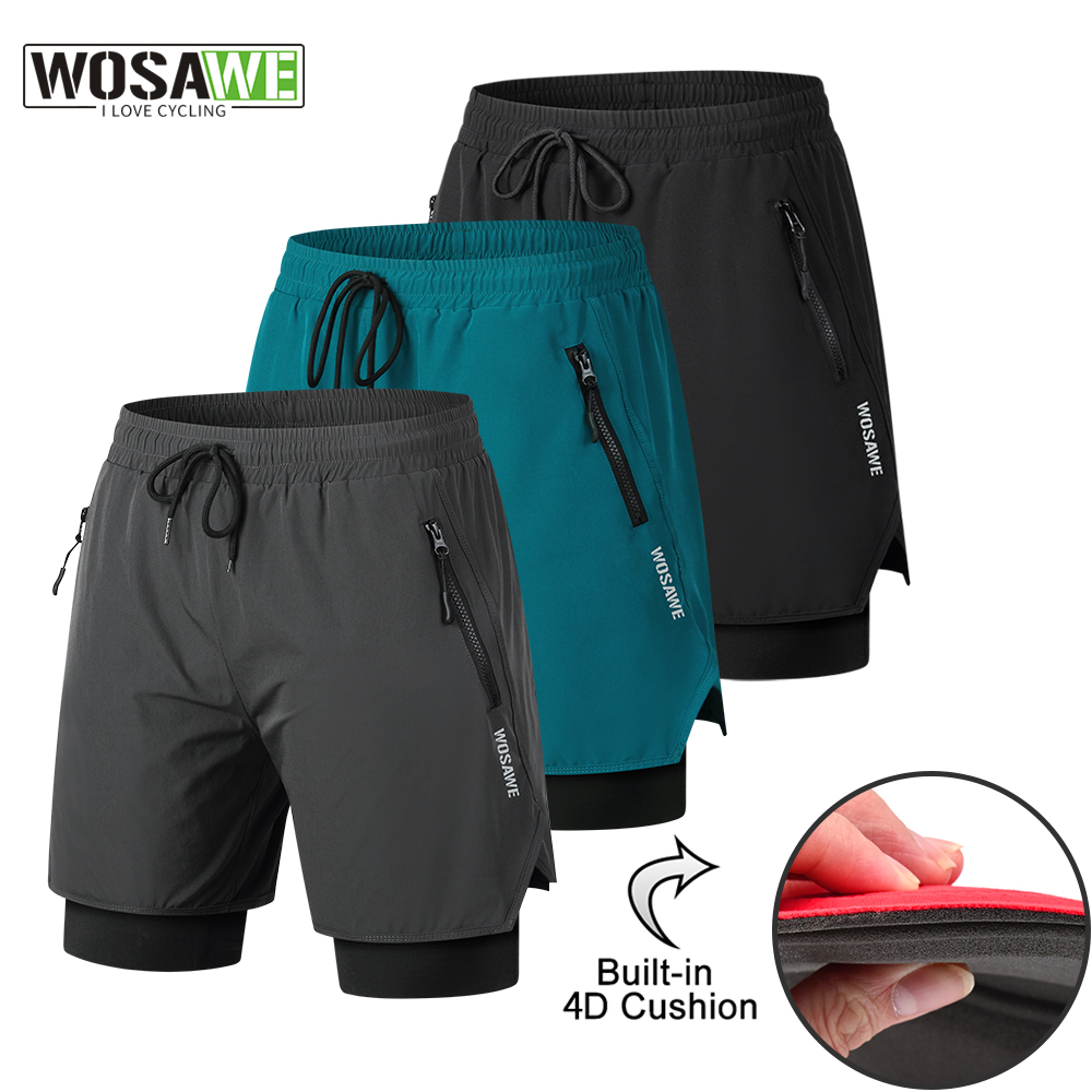 Mountain Biking Body Armour - WOSAWE MTB Shorts Summer Men Cycling