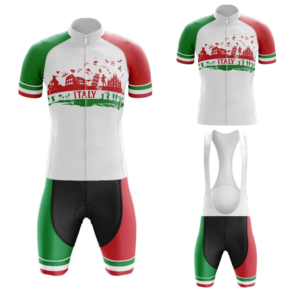 Mountain Biking Jerseys Men - Italy Cycling Jersey Set for Men