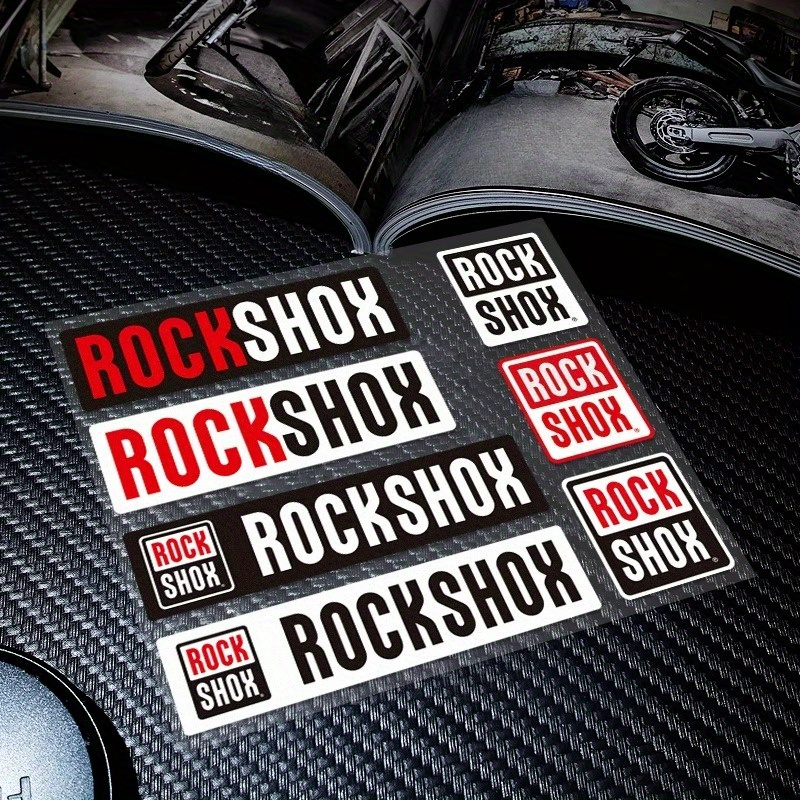 Mountain Biking Body Armour - 2PCS/SET Rockshox Bike Sticker, Highway Mountain