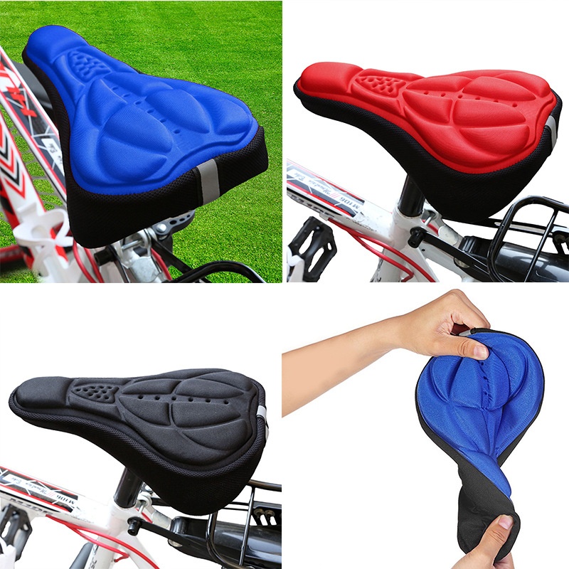 Bicycle seat pad, 3D soft ridi - Mountain Biking Pads 评论和价格