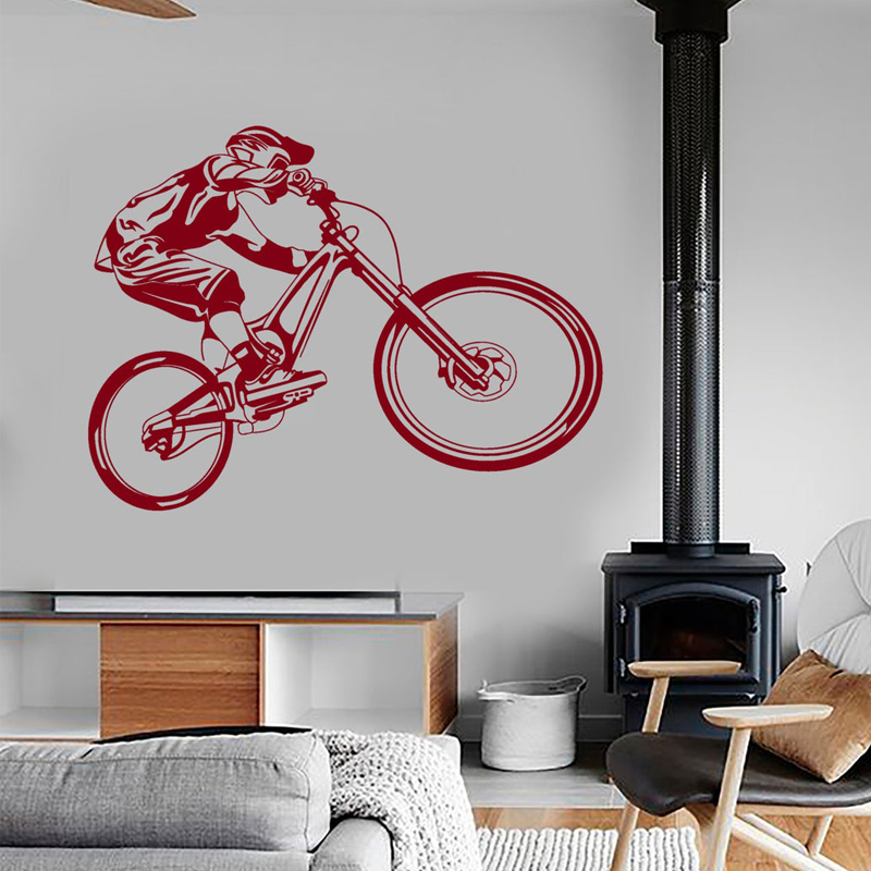 Wall Vinyl Decal Mountain Bike - Mountain Biking Extreme 评论和价格