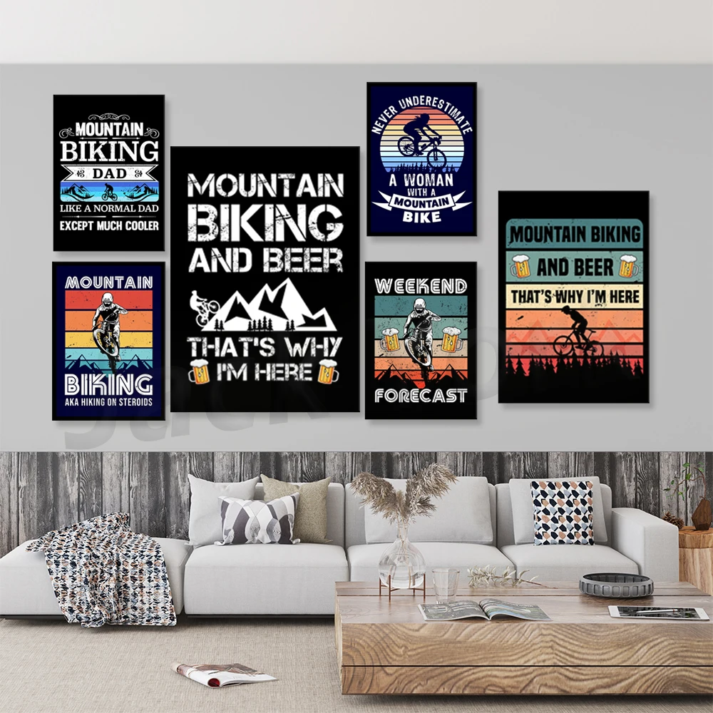 Go Mountain Bike Print Canvas  - Mountain Biking Extreme 评论和价格