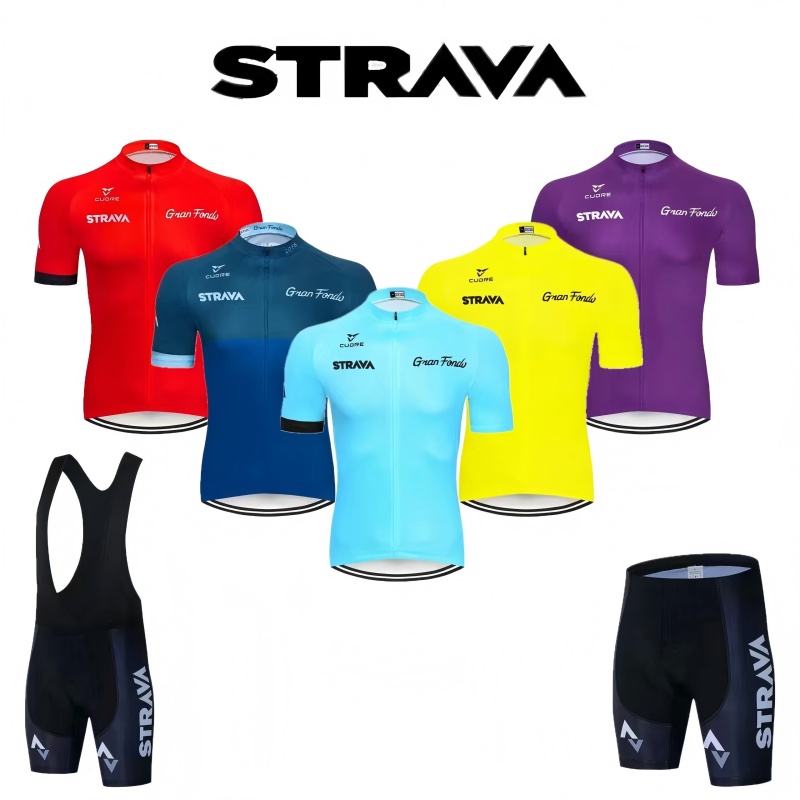 STRAVA Cycling Sets Cycling Cl - Mountain Biking Jerseys Men 评论和价格
