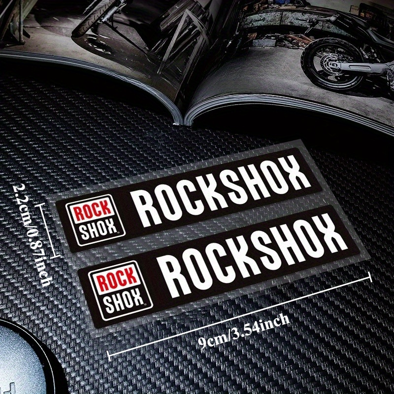 2PCS/SET Rockshox Bike Sticker - Mountain Biking Body Armour 评论和价格