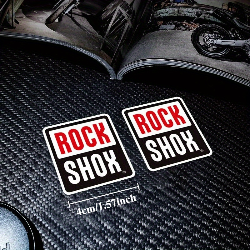 2PCS/SET Rockshox Bike Sticker - Mountain Biking Body Armour 评论和价格