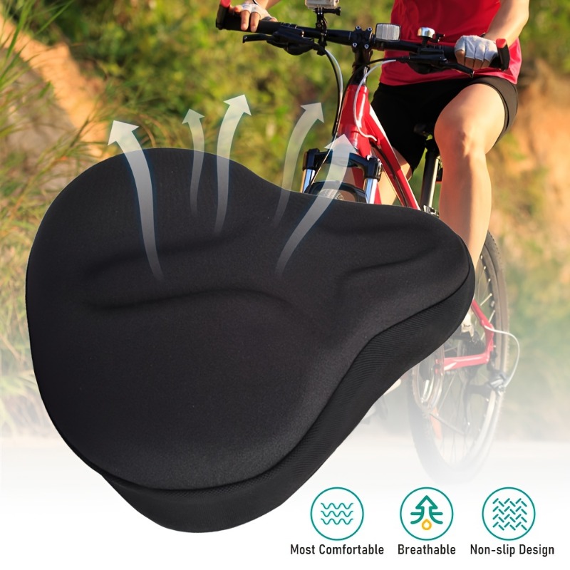 Black Wear Resistant Bike Seat - Mountain Biking Pads 评论和价格